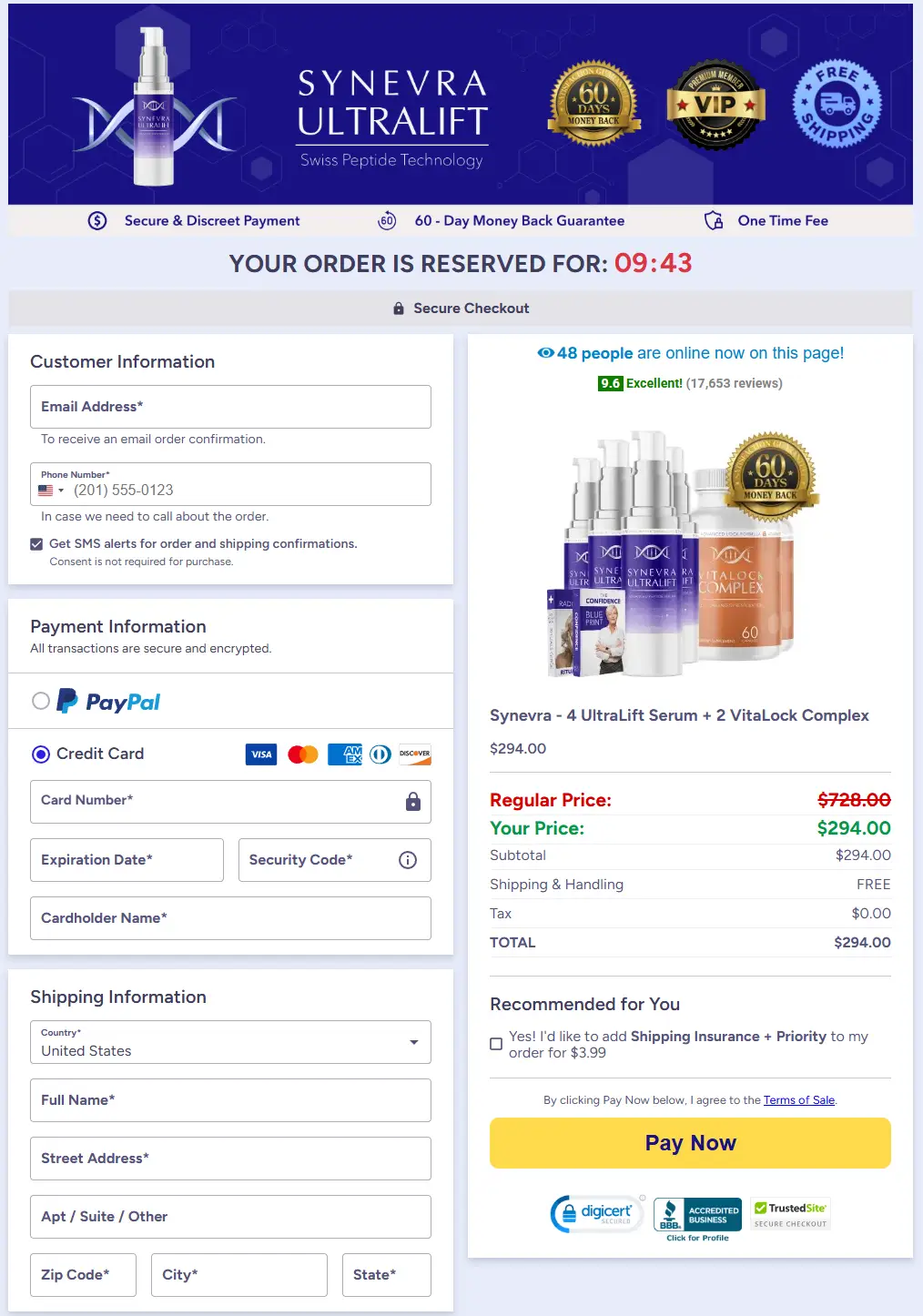 Synevra UltraLift Cart Section